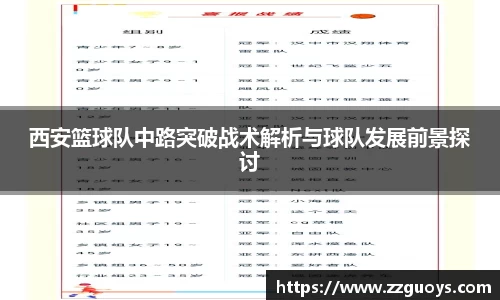 西安篮球队中路突破战术解析与球队发展前景探讨